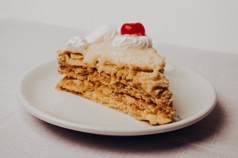 Torta chilena de coco porción